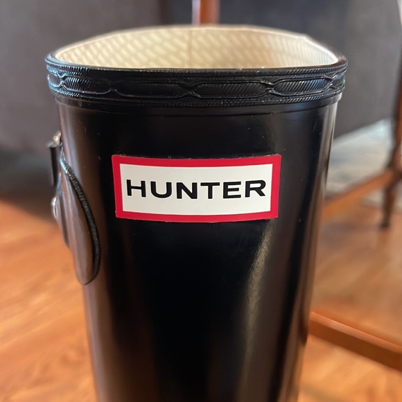 Hunter brand- Black Tall Women’s Rainboots - Picture 2 of 4